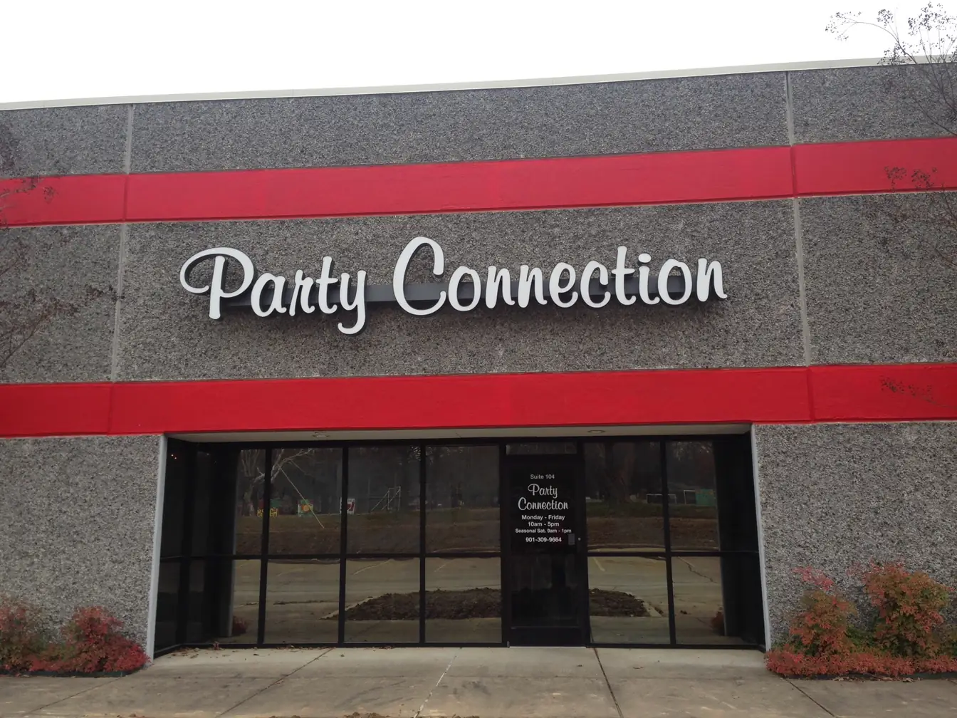 The Party Connection storefront on Collins Street