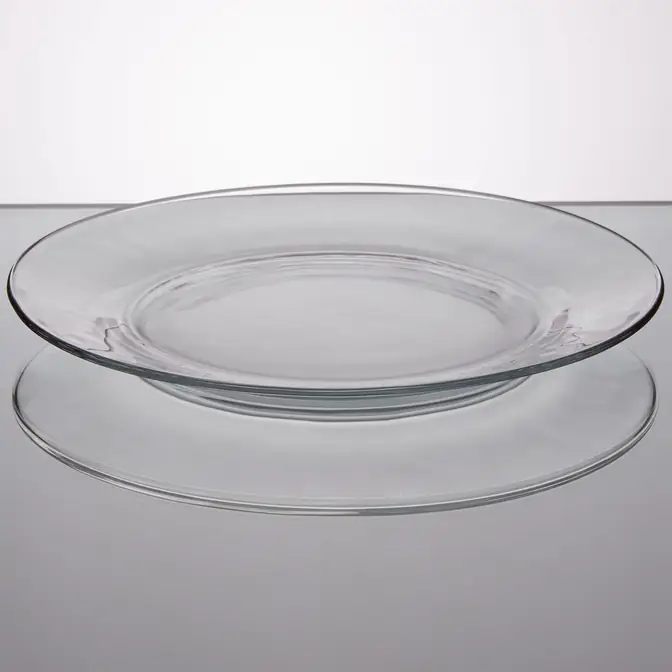 10" Clear Glass Plate