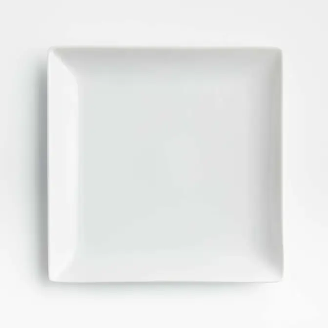 10" White Square Plate
