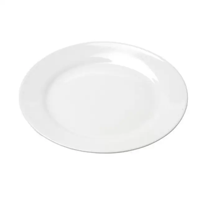 10.75" White China Plate — Dinner