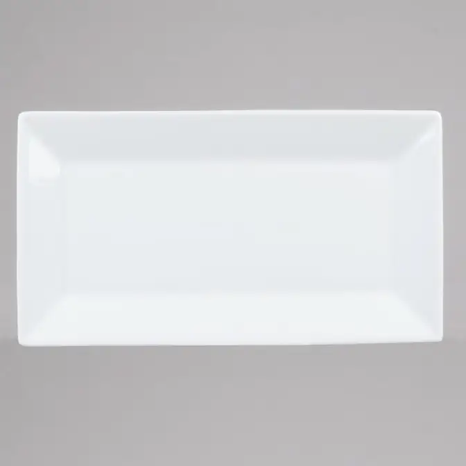 11" x 7" White Rectangular Plate