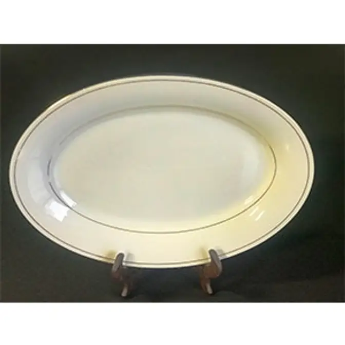 14" Gold Band Serving Platter