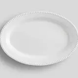 15" x 12" Oval Beaded Serving Platter