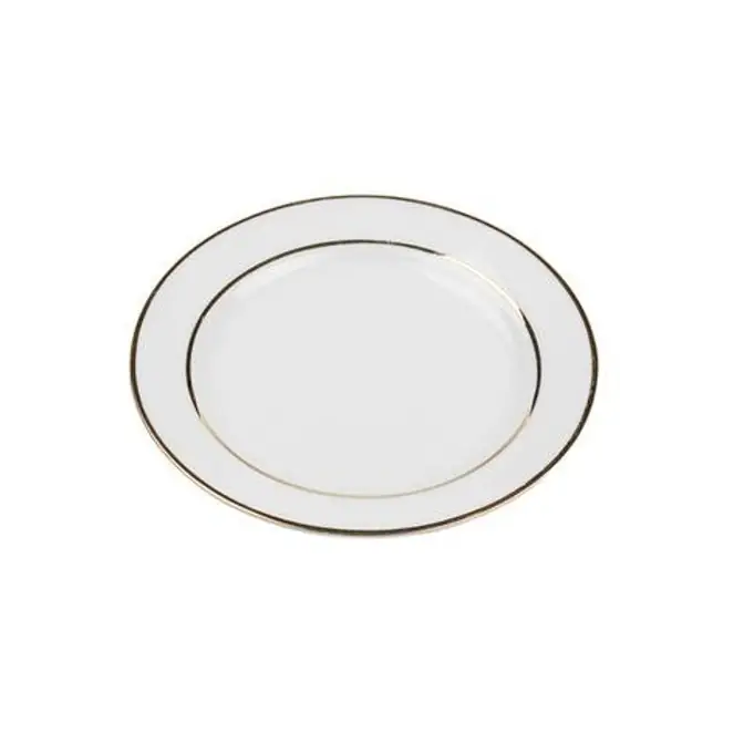 6" Gold Rim Plate
