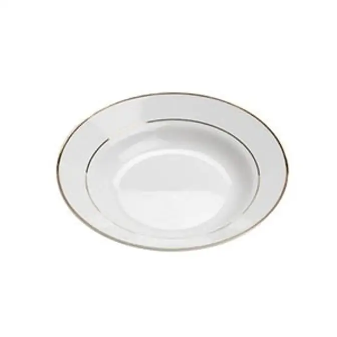 8 oz Gold Rim China Soup Bowl