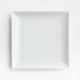 8" White Square Plate