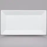 8.5" x 4.5" White Rectangular Plate
