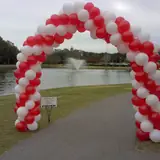 Balloon Arch — Organic or spiral, over a door, a stage or a dance floor