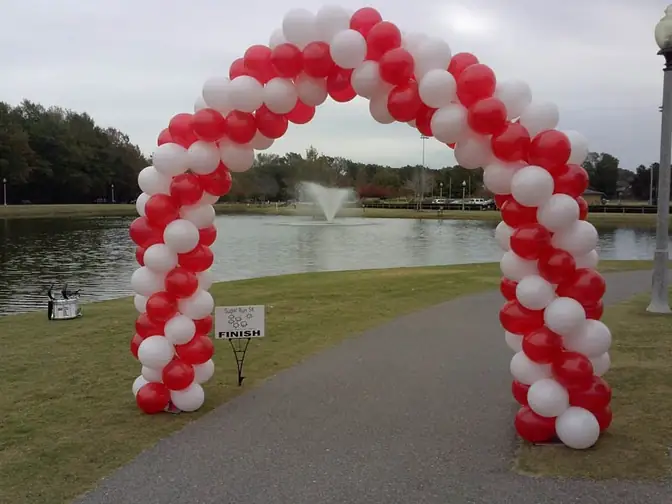 Balloon Arch — Organic or spiral, over a door, a stage or a dance floor