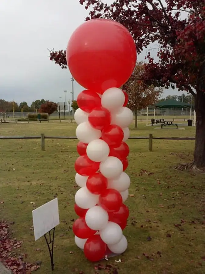 Balloon Column — Single or paired, with a topper of your choice