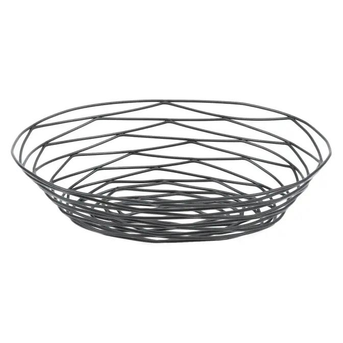 Black Metal Bread Basket