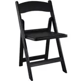 Black Wood Folding Chair