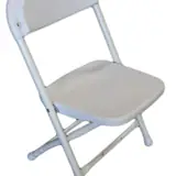 Children's White Folding Chair