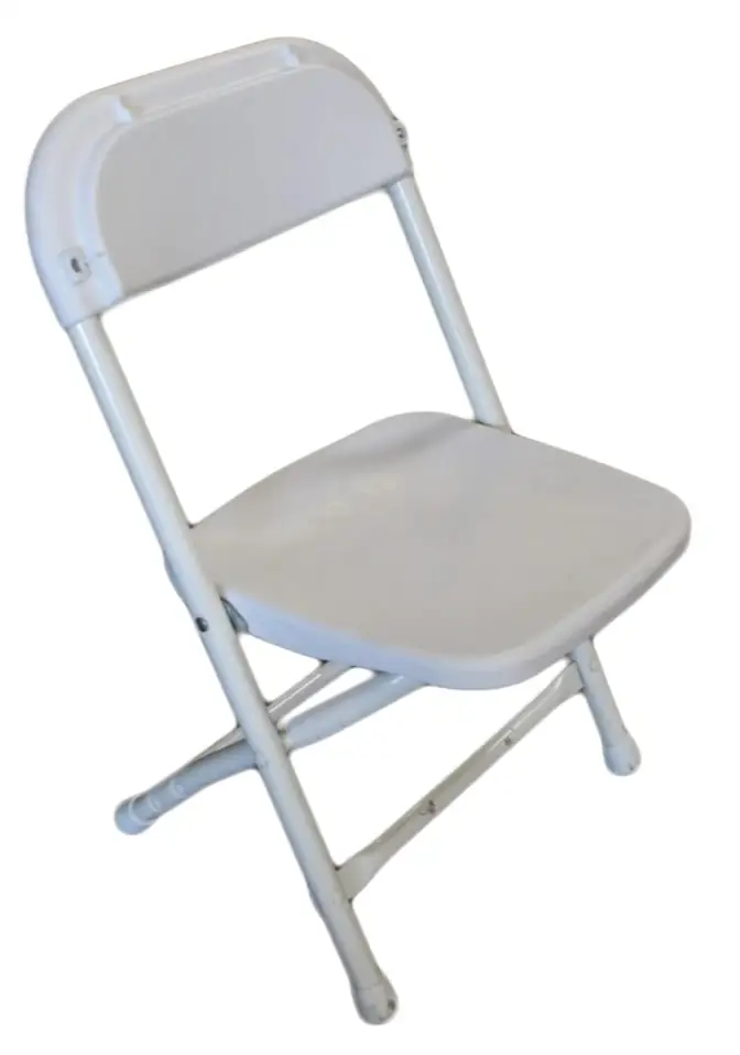 Children's White Folding Chair