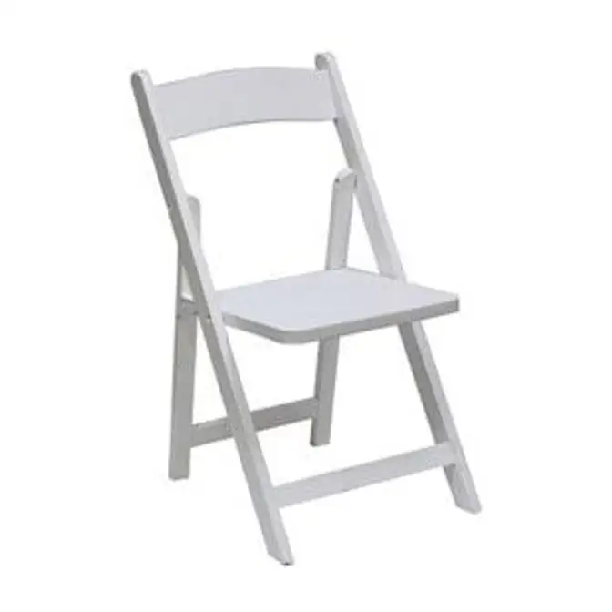 Children's White Wood Chair