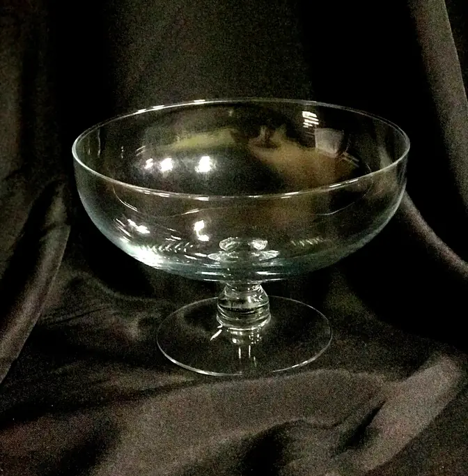 Clear Glass Compote