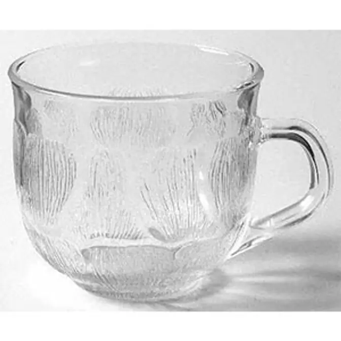 Etched Glass Punch Cup