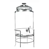 Glass Beverage Dispenser with Stand