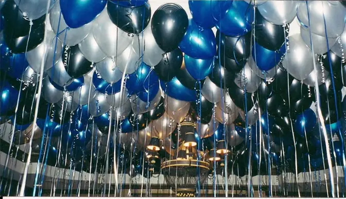 Inflated Latex Balloon — Singles and bunches, any color