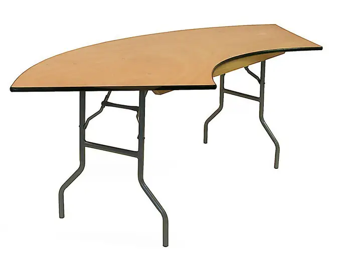 Serpentine Buffet Table — Curved section for buffet lines