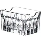 Sugar Packet Caddy — Clear glass or white ceramic
